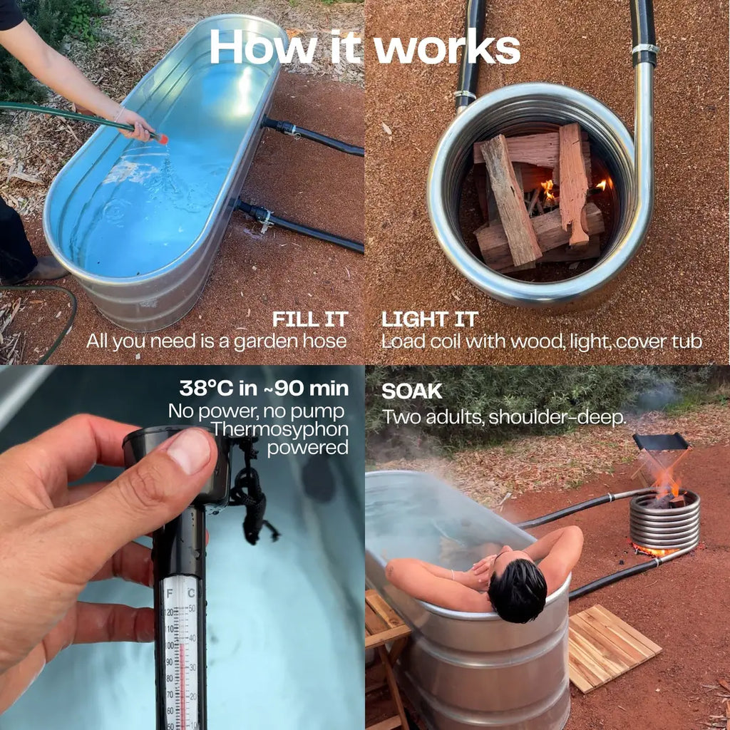 The Off-Grid Wood Fired Hot Tub
