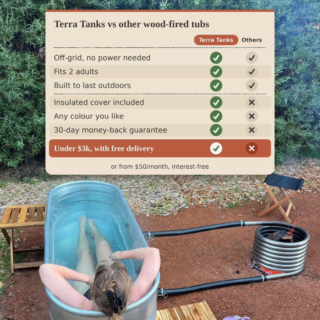 The Off-Grid Wood Fired Hot Tub