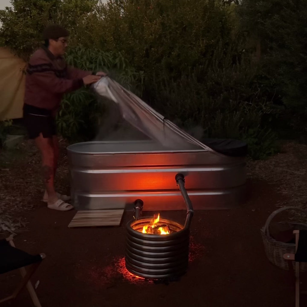 The Off-Grid Wood Fired Hot Tub
