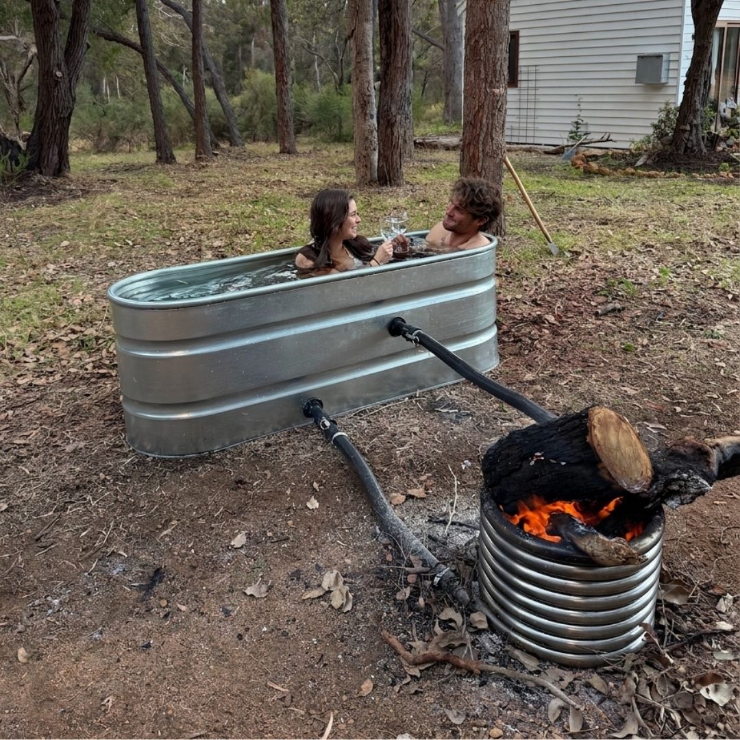 The Off-Grid Wood Fired Hot Tub