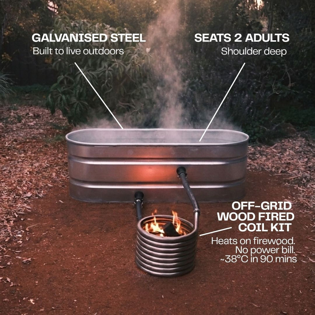 The Off-Grid Wood Fired Hot Tub