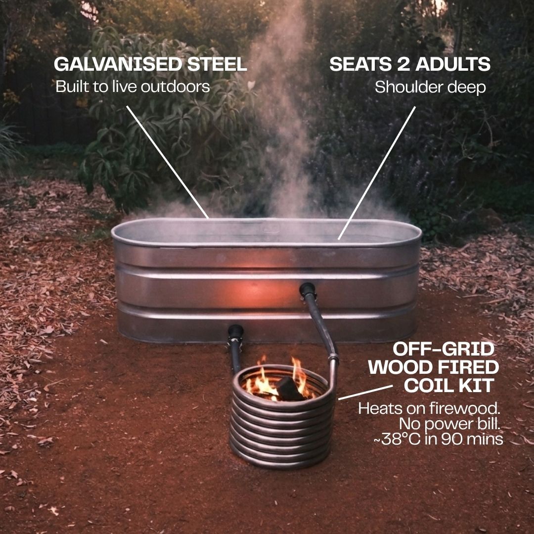 The Off-Grid Wood Fired Hot Tub