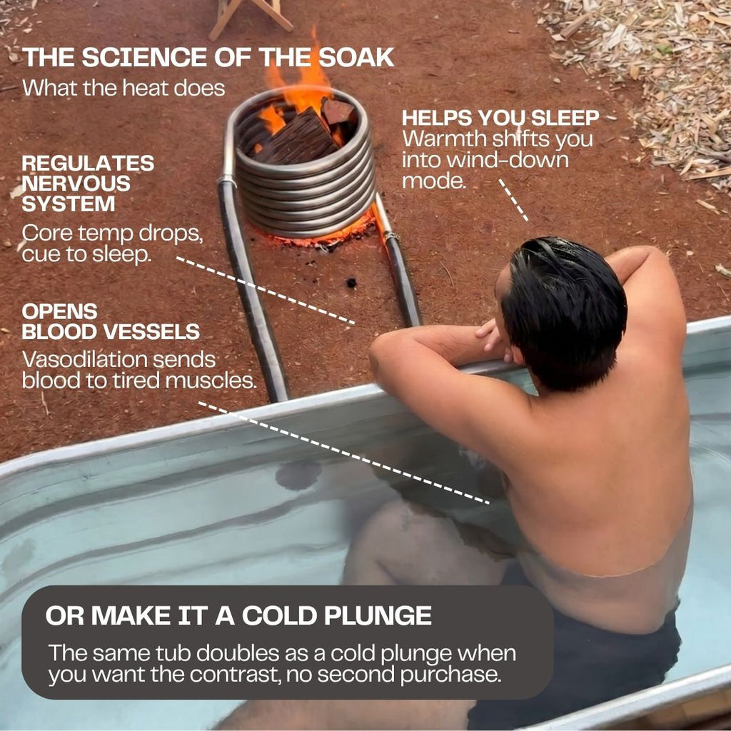 The Off-Grid Wood Fired Hot Tub