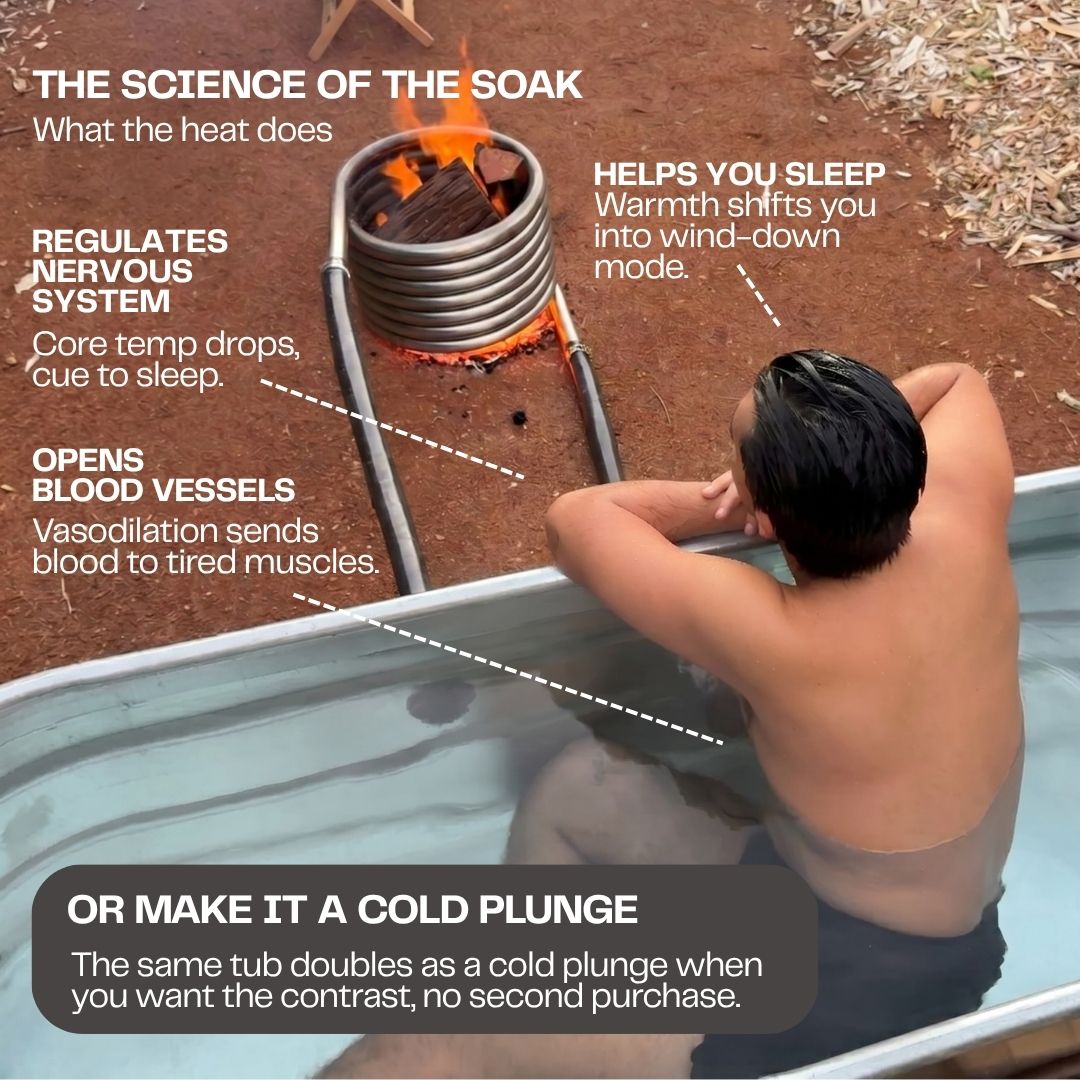 The Off-Grid Wood Fired Hot Tub